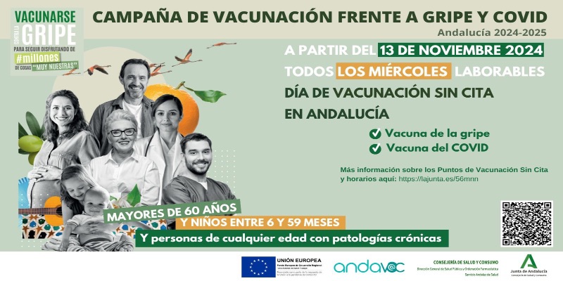 Puntos de vacunación sin cita