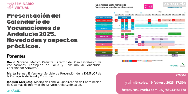 Seminario Calendario Vacunaciones Andalucía 2025